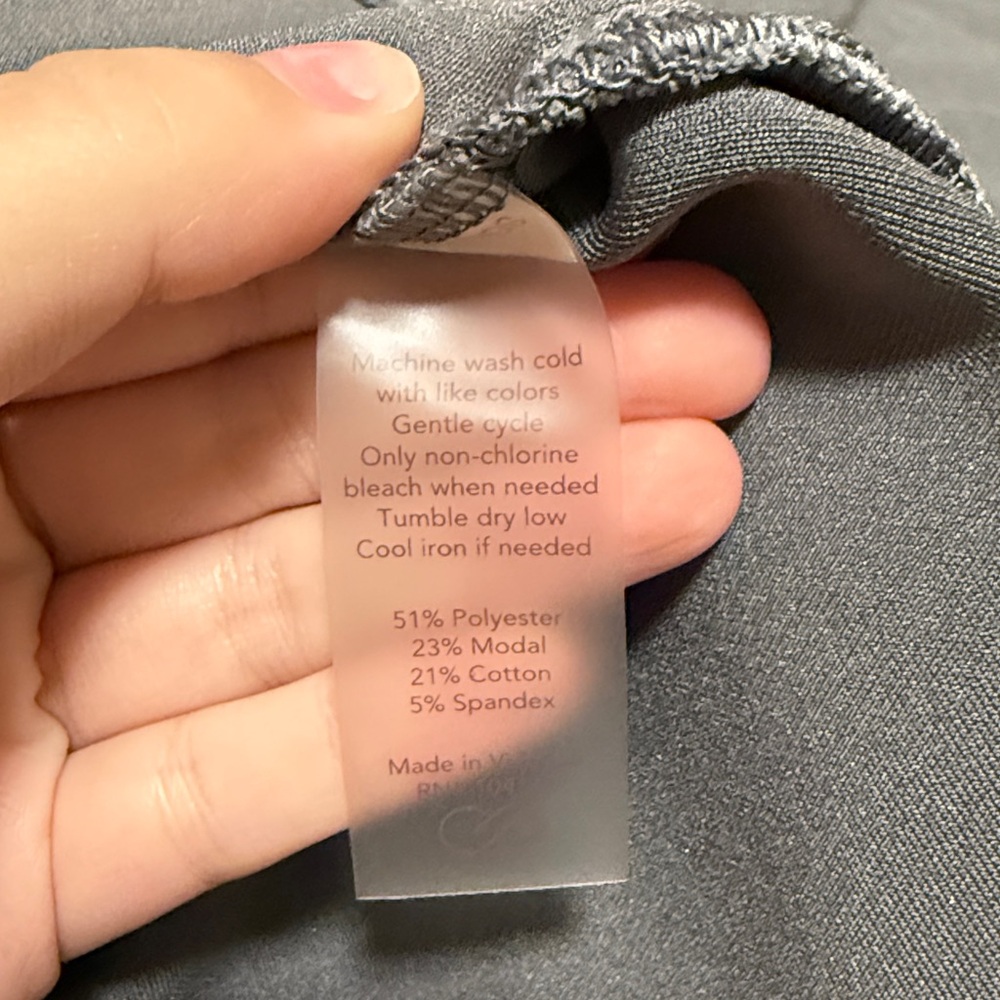 LIKE NEW CALIA Scuba Gray Crewneck Split Side Sweatshirt - Picture 9 of 9